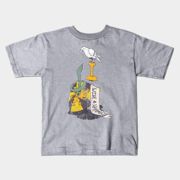 Wise and Harmless Kids T-Shirt by bunsnbells